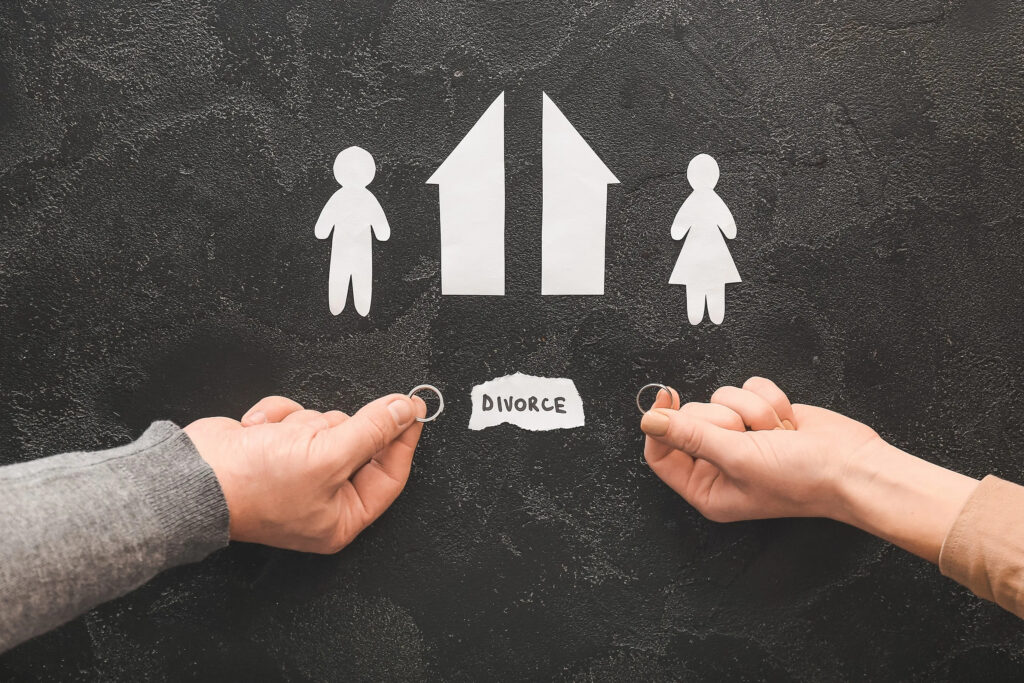 house being split during a divorce